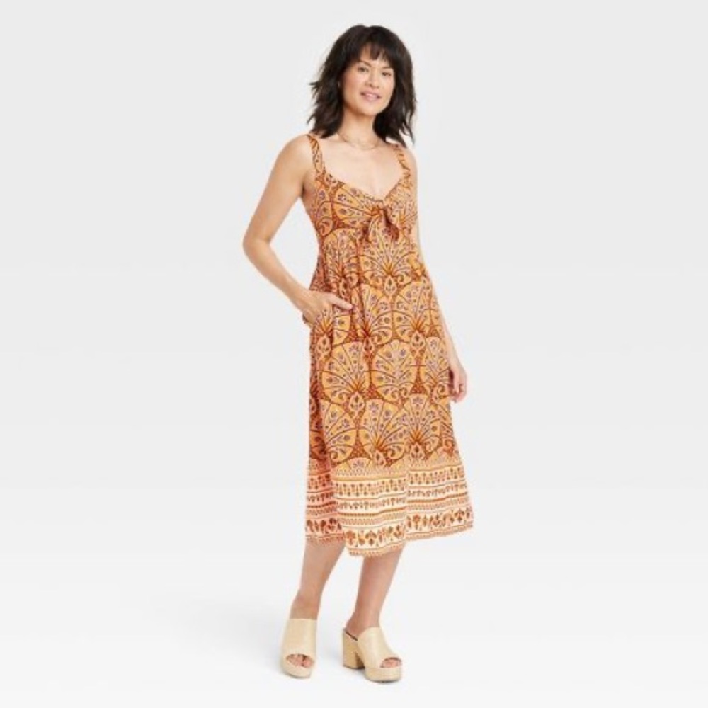 Knox Rose hawaiian summer maxi Dress Small
